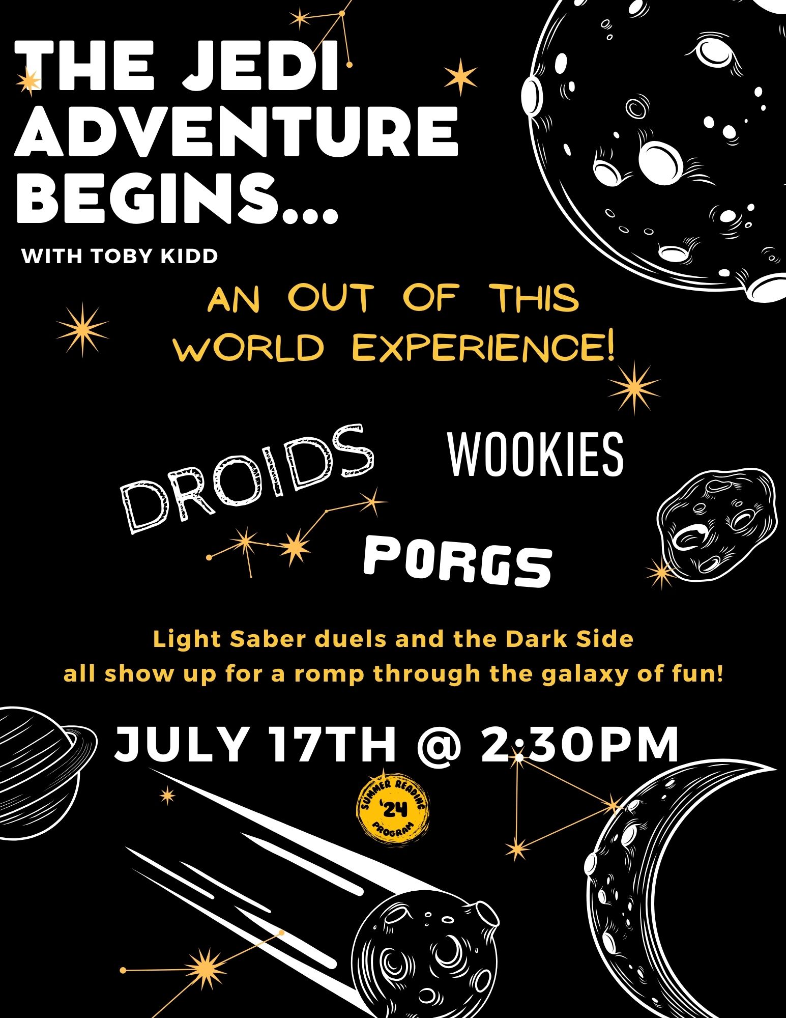 Jedi Adventure July 17th, 2024 at 2:30 PM