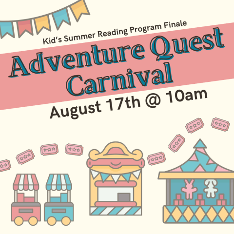 Carnival games and tickets on a soft colored background