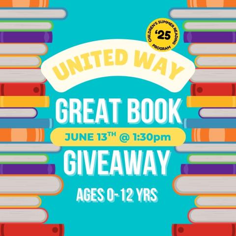 UNITED WAY GREAT BOOK GIVEAWAY